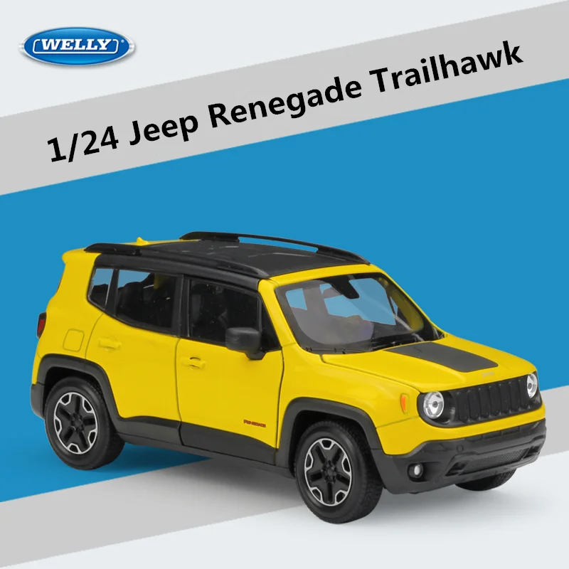 WELLY 1:24 Jeep Renegade Trailhawk Diecast Model 7 WELLY 1:24 Jeep Renegade Trailhawk Diecast Model - Image 7