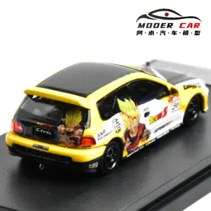 1:64 Honda Civic EG6 Diecast Model Car 5 S4e502a9afb894335a119b0b53408fc6dx