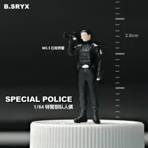 1/64 Scale Tactical Police Miniature Figures Set 16 S4ebdf77e2c504419a5c39009f2fa7c9bi