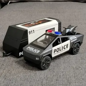 Police Cybertruck 1:32 Scale Diecast Model 12 S4f0bdf39ddd643ca8c6acc2f9b3205faG