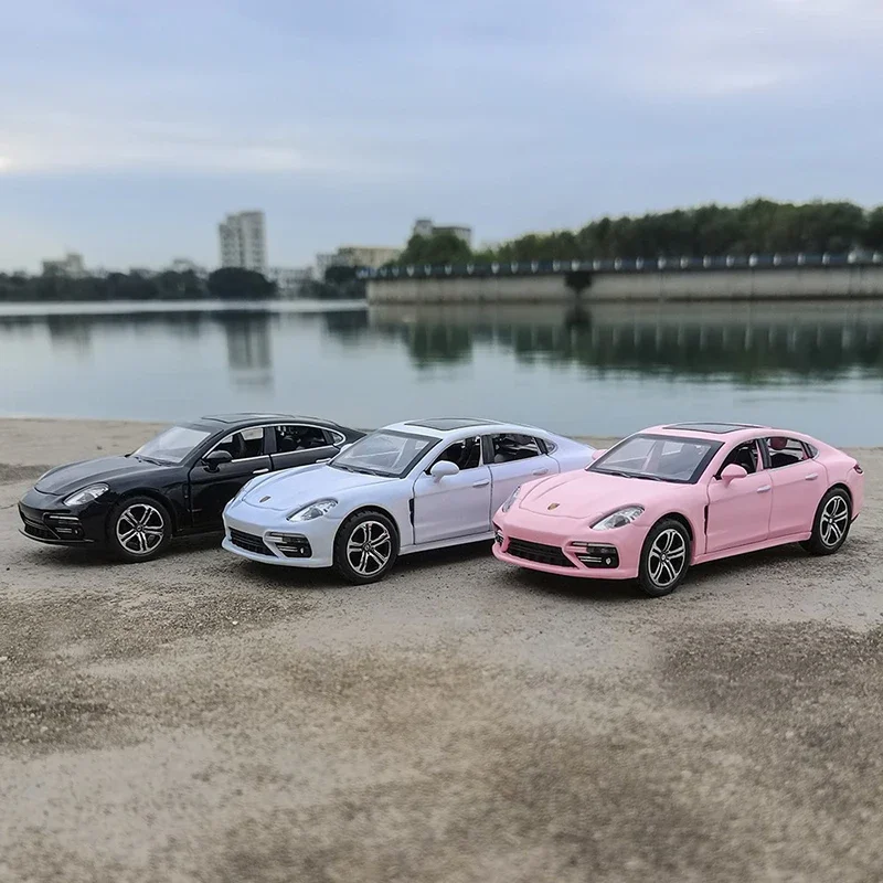 Pink Porsche Panamera Diecast Model 15.5cm with LED Lights 6 Pink Porsche Panamera Diecast Model 15.5cm with LED Lights - Image 6