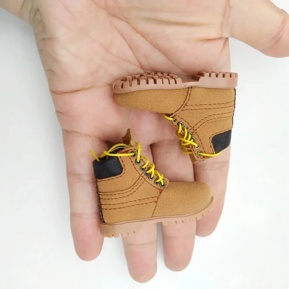 1/6 Scale Brown Combat Boots for 12-Inch Dolls 15 1/6 Scale Brown Combat Boots for 12-Inch Dolls - Image 15