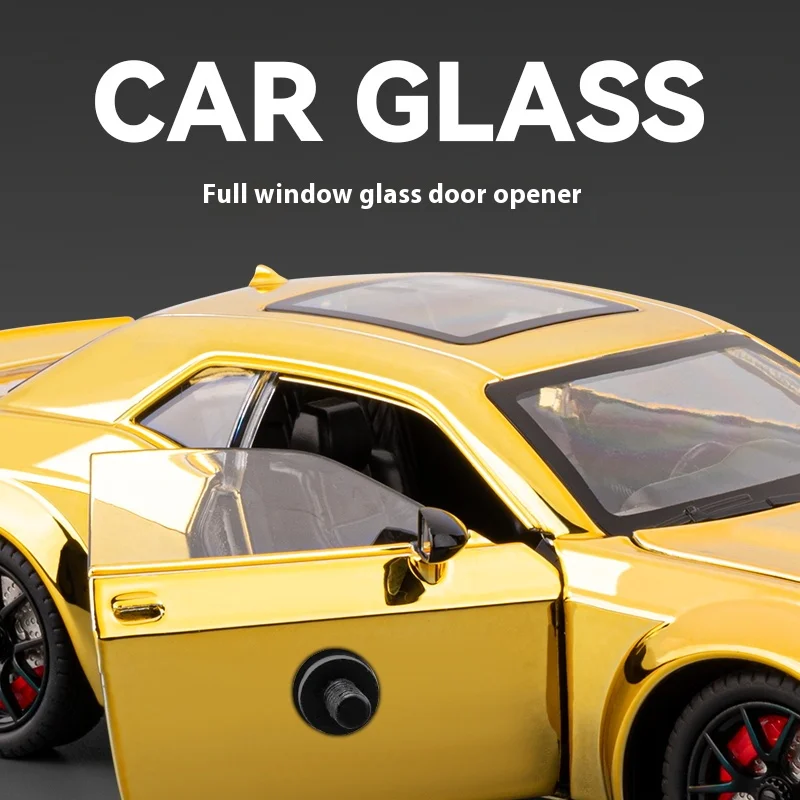 1:24 Electroplated Hellcat Die-Cast Model Car 5 1:24 Electroplated Hellcat Die-Cast Model Car - Image 5