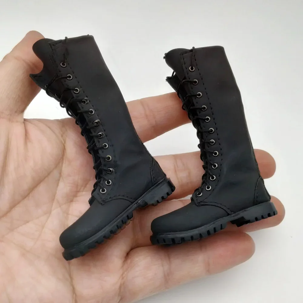 Matte Leather Long Boots for 1/6 Action Figures 4 Matte Leather Long Boots for 1/6 Action Figures - Image 4