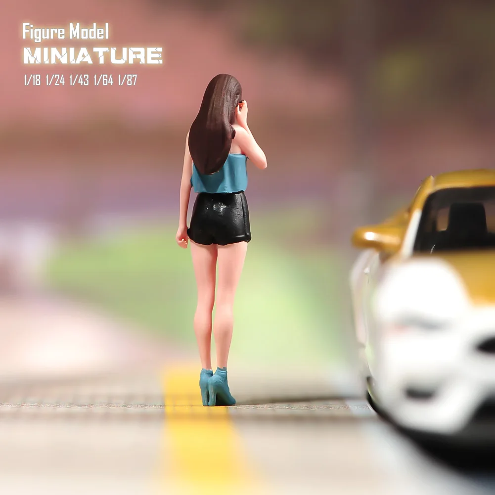 Girl and Dog Miniature Figure Model 4 Girl and Dog Miniature Figure Model - Image 4