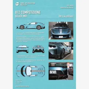 1:64 Scale TOC Fuelme New 812 Competizione Model 18 S51b29e3f6043448d9344883fca1527ddg