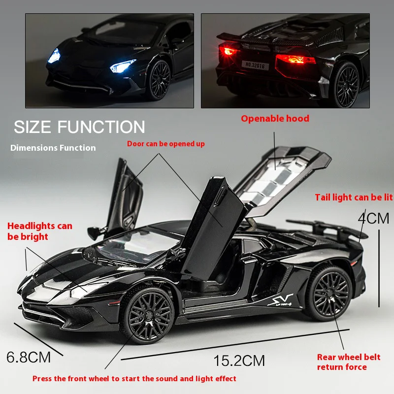 1:32 LP750 Alloy Sports Car Model Collection 2 1:32 LP750 Alloy Sports Car Model Collection - Image 2