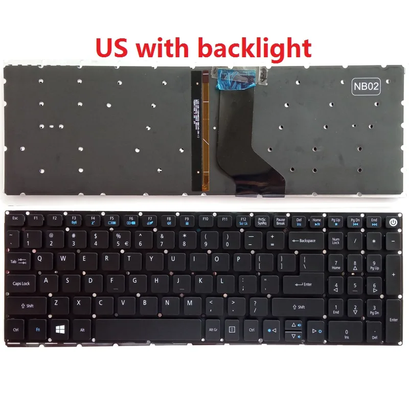 Acer E5 Series Black Keyboard Replacement 12 Acer E5 Series Black Keyboard Replacement - Image 12