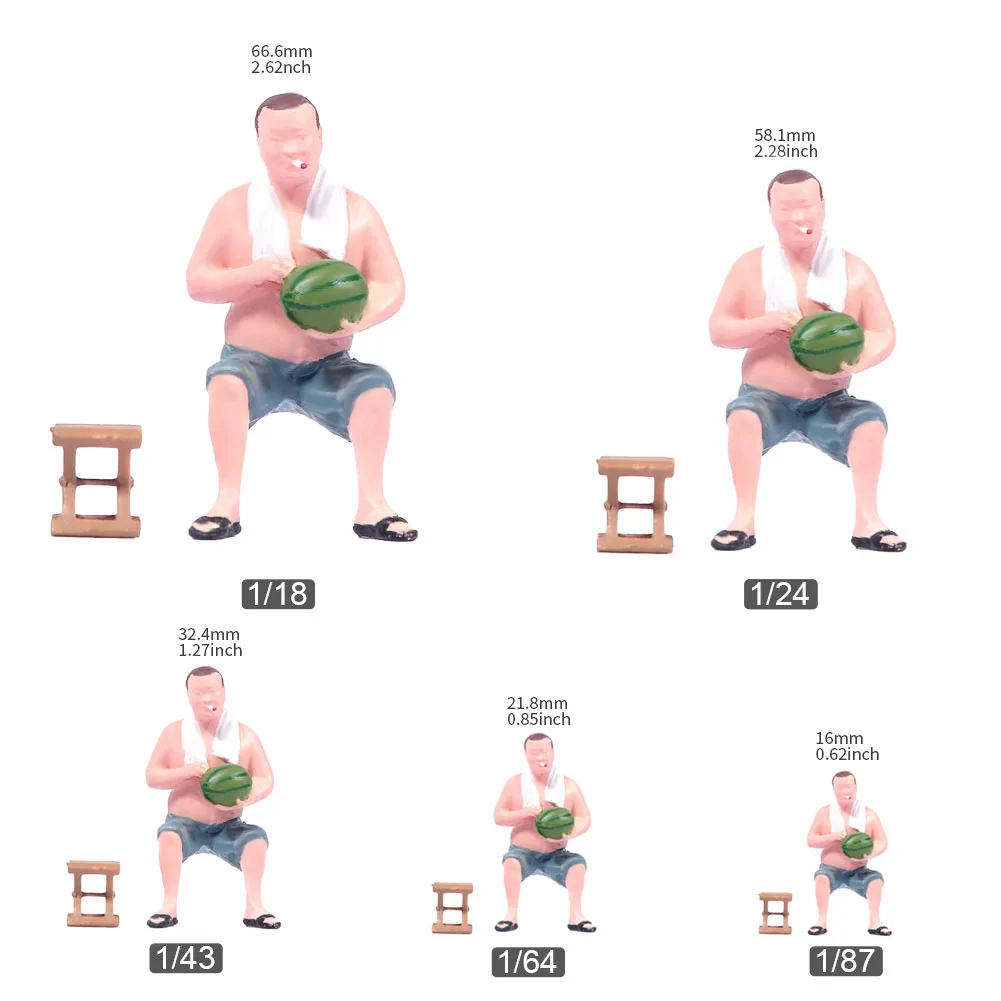 Watermelon Vendor Miniature Figure Model 5 Watermelon Vendor Miniature Figure Model - Image 5