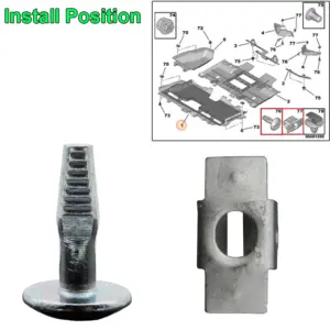 10 Metal Fasteners for Peugeot and Citroen 9 S550710e269434c7b85bab21aaba77cfb1