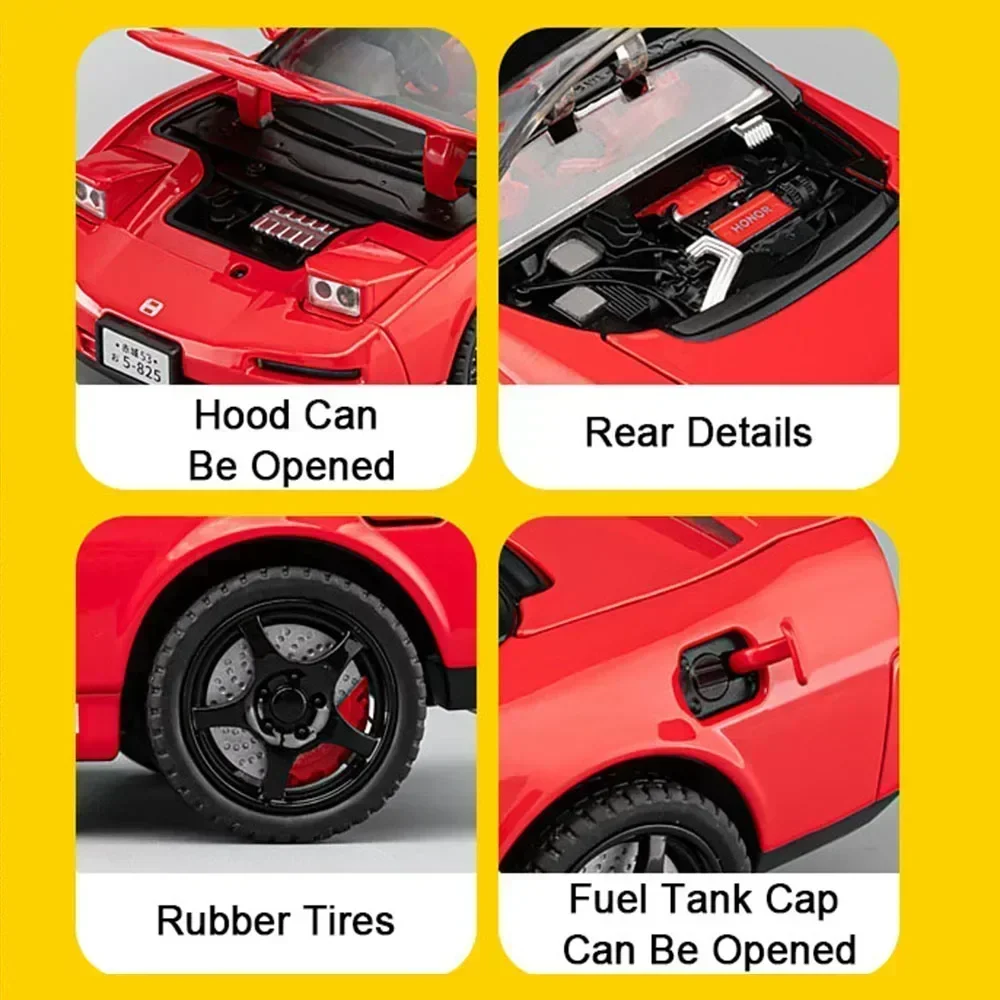 1:22 Honda Acura NSX NA1 Diecast Model车 6 1:22 Honda Acura NSX NA1 Diecast Model车 - Image 6