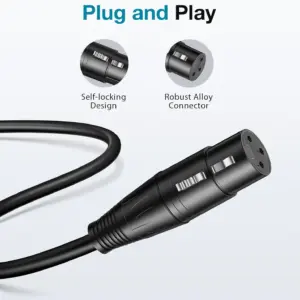 32ft XLR Male to Female Audio Cable 9 S5690743111d5442ba7b2b0514c432a78g