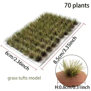Set of 70 Miniature Static Grass Tufts 20 S56ed2765189e4ee9af692992215208a8W