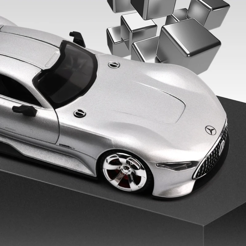 Benz GT Diecast Model 1:32 Scale Silver 6 Benz GT Diecast Model 1:32 Scale Silver - Image 6