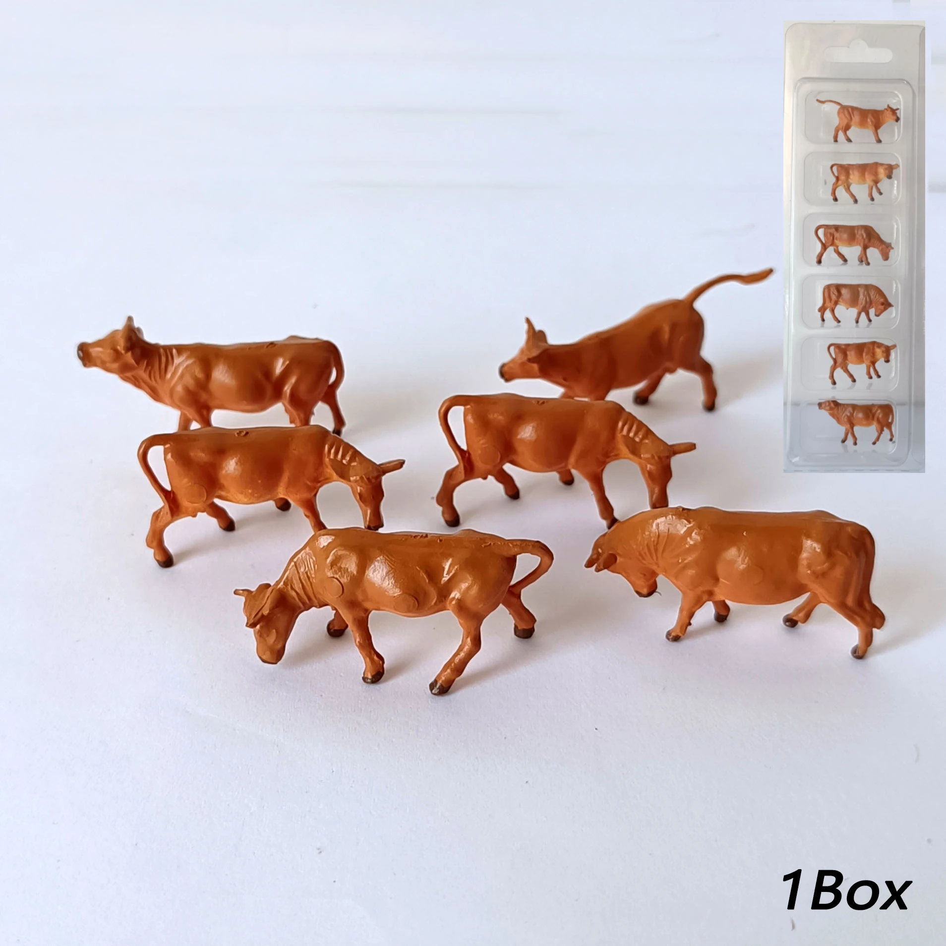 Set of 6 HO Scale Model Cows 1:87 8 Set of 6 HO Scale Model Cows 1:87 - Image 8