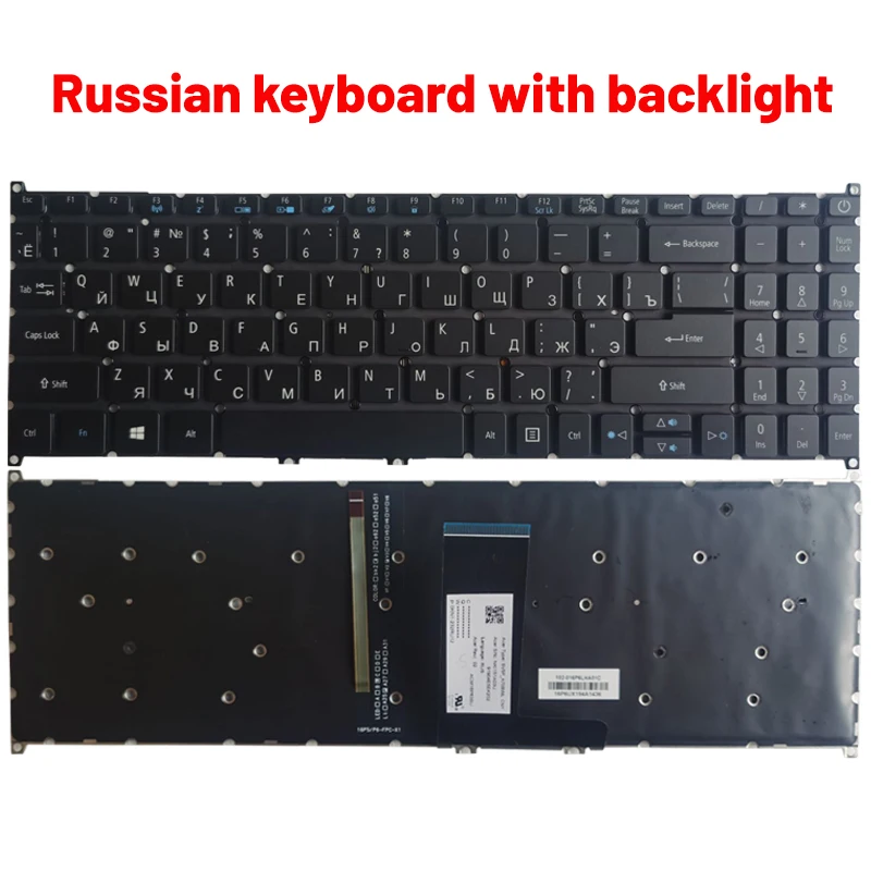 Black Keyboard for Acer Aspire Models A515 Series 5 Black Keyboard for Acer Aspire Models A515 Series - Image 5