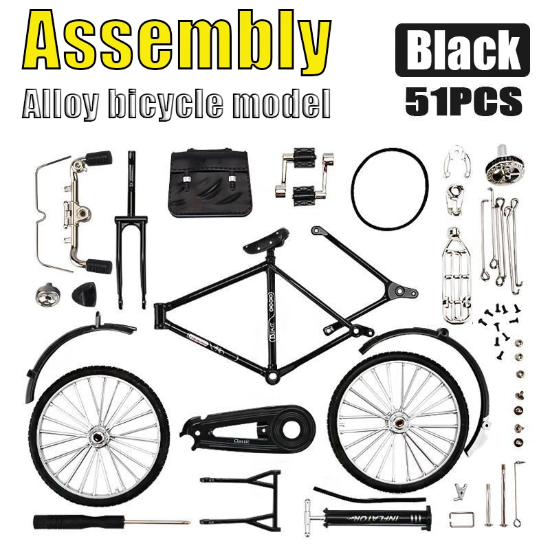 1:10 Scale Vintage Die-Cast Mini Bicycle Model 7 1:10 Scale Vintage Die-Cast Mini Bicycle Model - Image 7