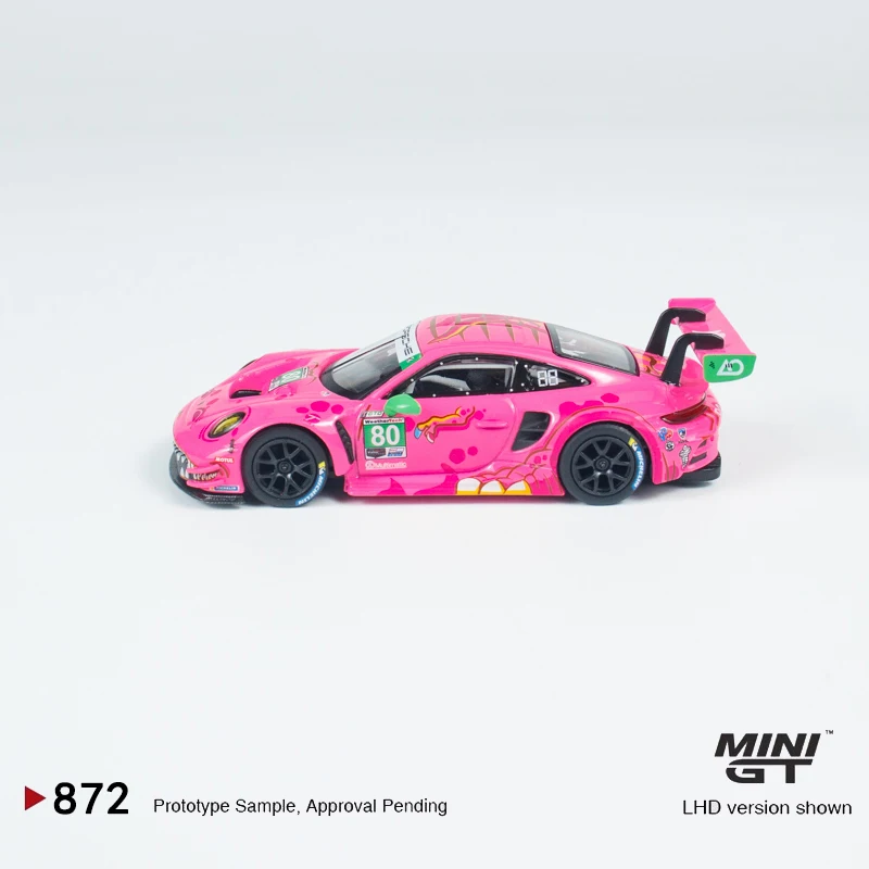 Diecast Porsche 911 GT3 R #80 1:64 Model 2 Diecast Porsche 911 GT3 R #80 1:64 Model - Image 2