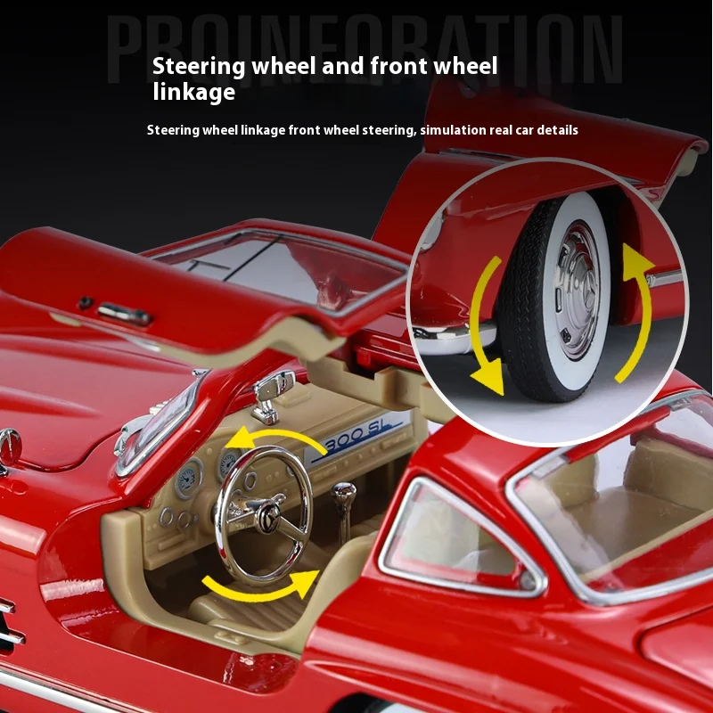 Mercedes-Benz 300SL Diecast Model 1:24 Scale 5 Mercedes-Benz 300SL Diecast Model 1:24 Scale - Image 5