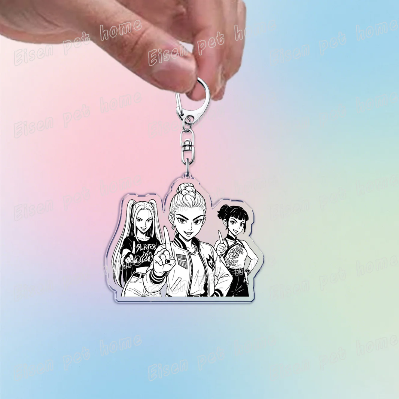 Kpop Demon Hunters Huntrix Keychain Acrylic 33 Kpop Demon Hunters Huntrix Keychain Acrylic - Image 33