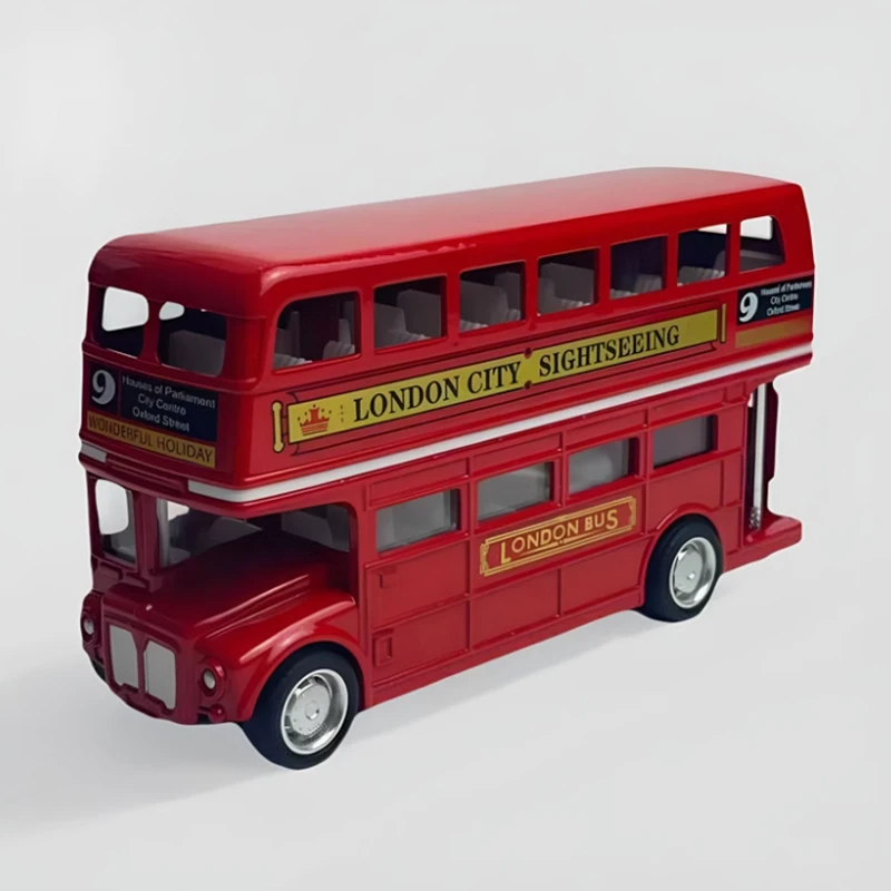 1:64 Scale London Bus Alloy Model Red 5 1:64 Scale London Bus Alloy Model Red - Image 5