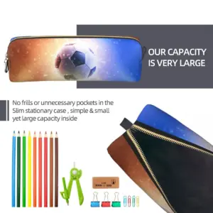 Creative Soccer Pencil Case with Zipper Closure 34 S5dc2fb2f40c74b6ea2ec03651a982b3eW