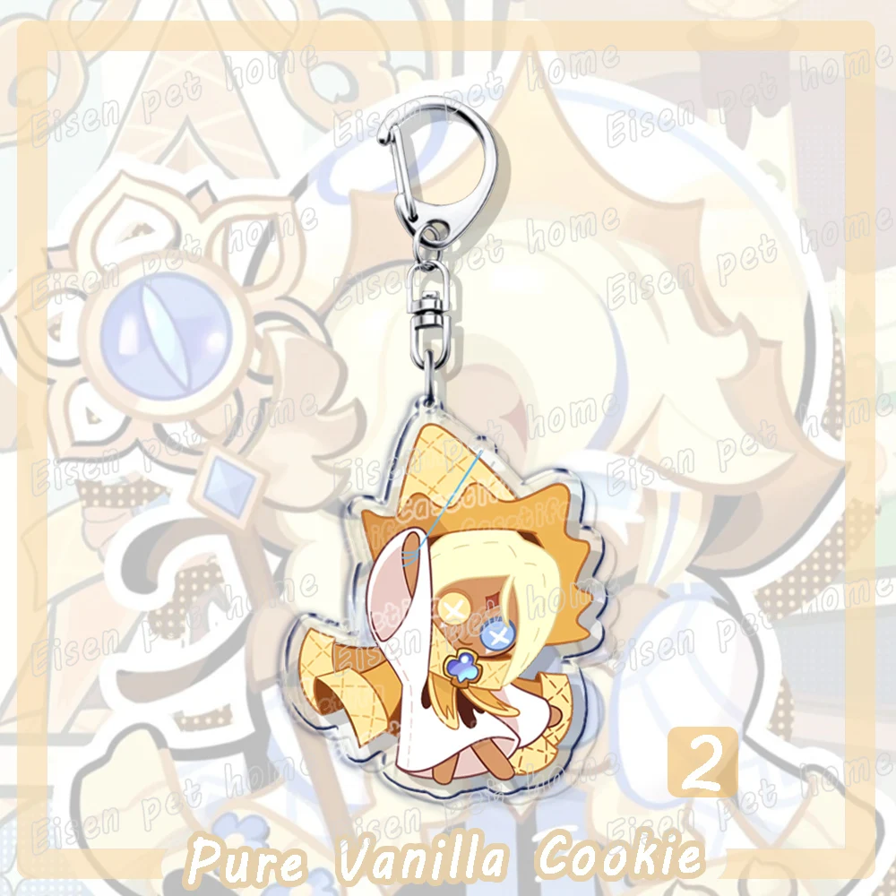 Cute Cartoon Cookie Keychain Set 8 Cute Cartoon Cookie Keychain Set - Image 8