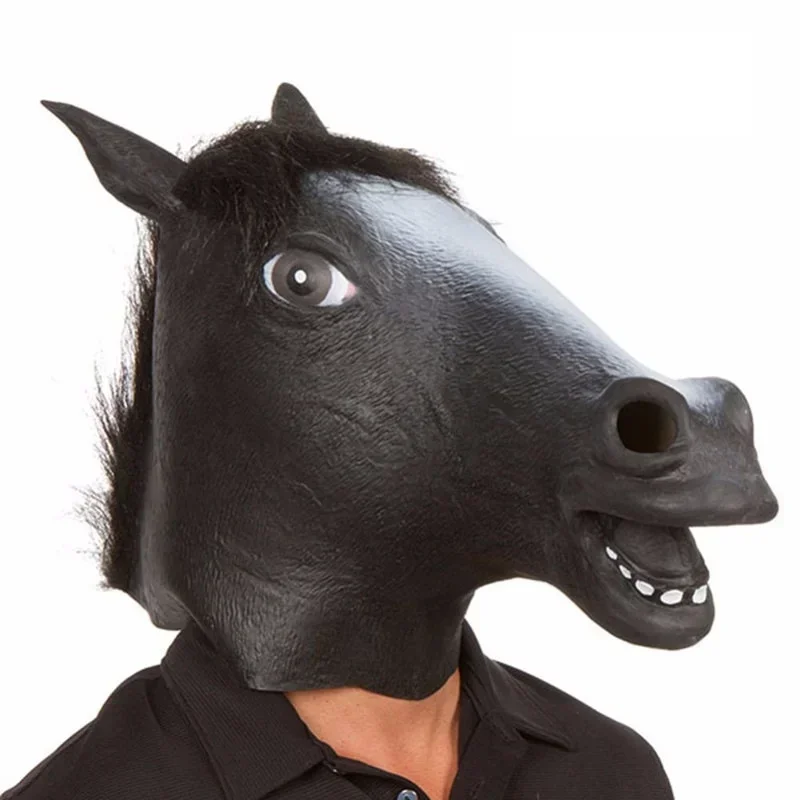 Realistic Adult Horse Head Mask - Fun Costume Accessory 5 Realistic Adult Horse Head Mask - Fun Costume Accessory - Image 5