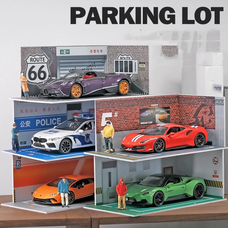 1/24 Scale Assembled PVC Parking Lot Model 2 1/24 Scale Assembled PVC Parking Lot Model - Image 2