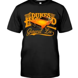 Dukes of Hazard Black T-Shirt for Men