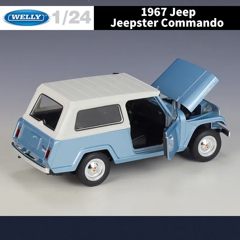 WELLY 1:24 Scale 1967 Jeep Jeepster Model 2 WELLY 1:24 Scale 1967 Jeep Jeepster Model - Image 2