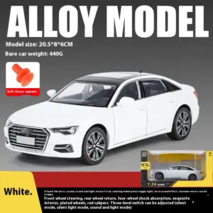 1:24 Scale A6L Alloy Car Model with Lights 15 S60918a63c9f7428aa4c0ee61f8d523efz