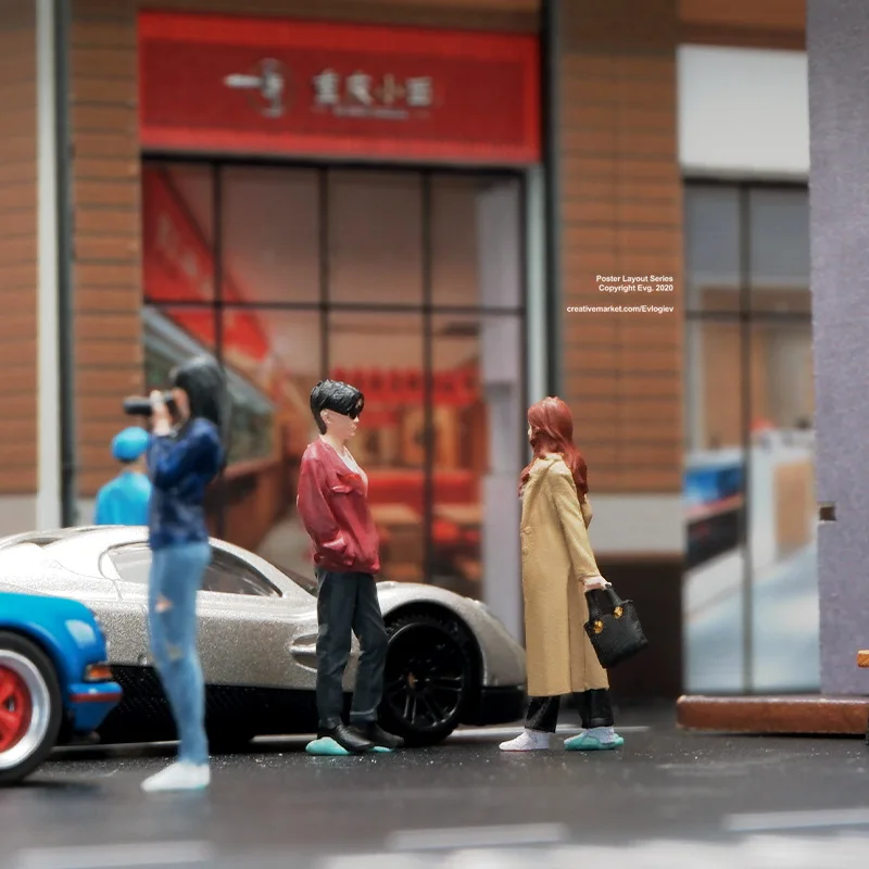 1:64 Scale Hand-Painted Resin Miniature Figures 3 1:64 Scale Hand-Painted Resin Miniature Figures - Image 3