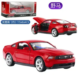 1:32 Ford Mustang GT Diecast Model Red 7 S61a65772b74f4891abdfc88faa96c836W