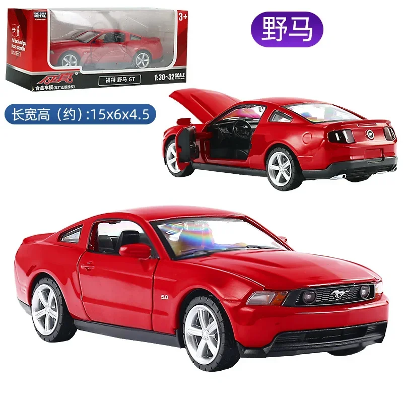 1:32 Ford Mustang GT Diecast Model Red 3 1:32 Ford Mustang GT Diecast Model Red - Image 3