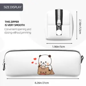 Panda Bear Themed Pencil Case with Zipper 32 S6221635c910349858a21b63114af0f24y