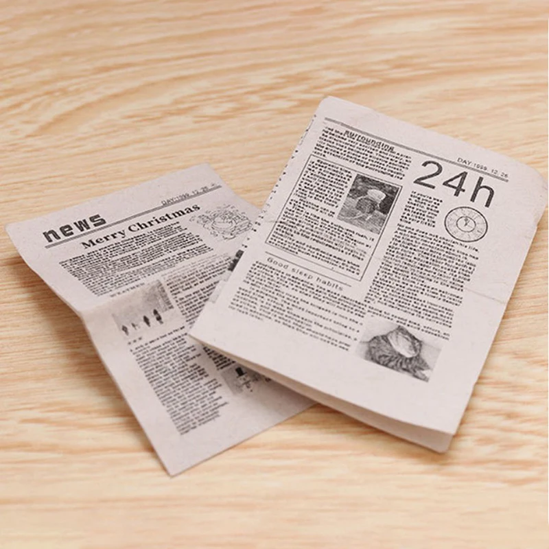 1/12 Dollhouse Miniature Retro Newspaper Set 5 1/12 Dollhouse Miniature Retro Newspaper Set - Image 5