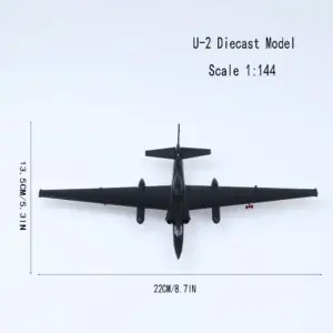 U-2 Die-cast Aircraft Metal Model 1/144 Scale 7 S638b3e21f68c4b948e0bbab4a00cb5037