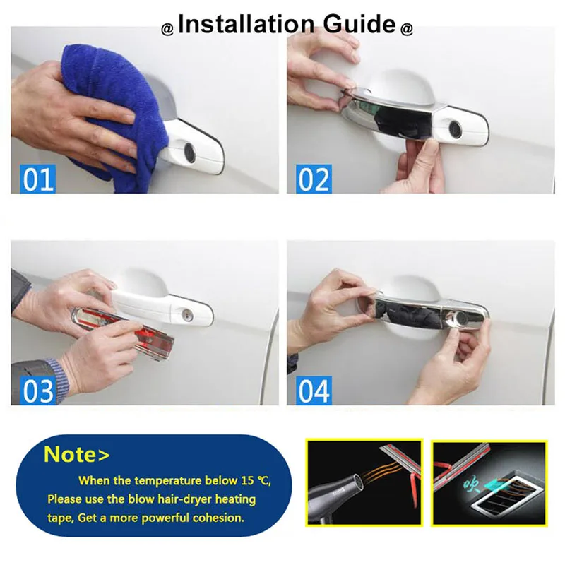 Chrome Door Handle Covers for Select Ford Models 6 Chrome Door Handle Covers for Select Ford Models - Image 6