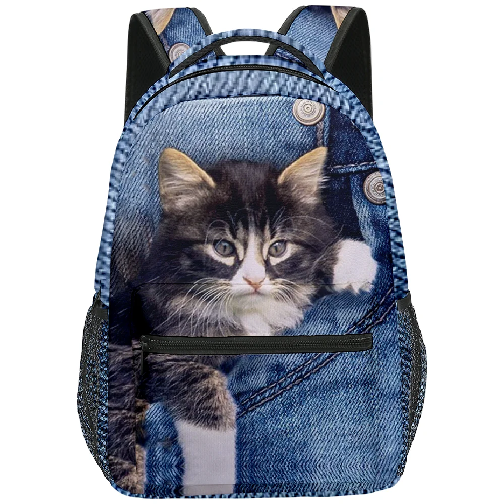 Cute Cat Pattern Waterproof Backpack 6 Cute Cat Pattern Waterproof Backpack - Image 6