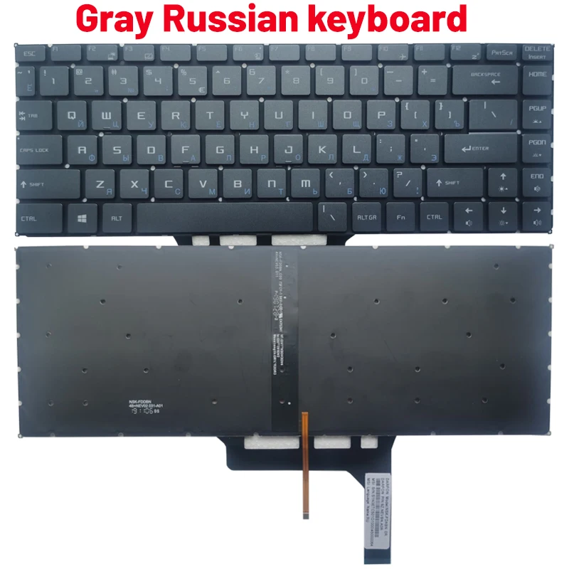 MSI Compatible Laptop Keyboard Black Red Accents 4 MSI Compatible Laptop Keyboard Black Red Accents - Image 4