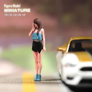 Girl and Dog Miniature Figure Model 10 S65a3288f37c94f73adb01fd929d7a7742