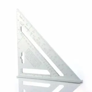 Vibrant Blue 7-Inch Aluminum Alloy Triangle Ruler 16 S65b24e03f5a846f29f5b97442396bc5c4