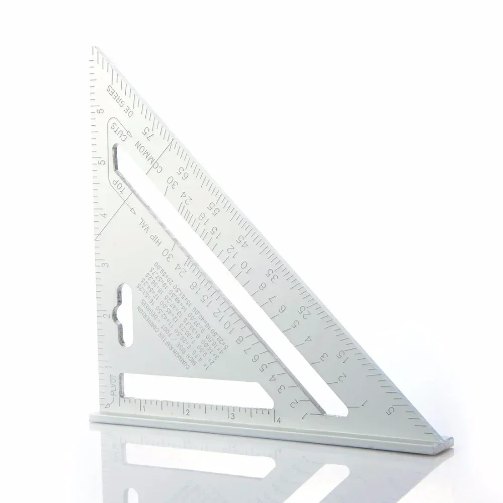 Vibrant Blue 7-Inch Aluminum Alloy Triangle Ruler 6 Vibrant Blue 7-Inch Aluminum Alloy Triangle Ruler - Image 6
