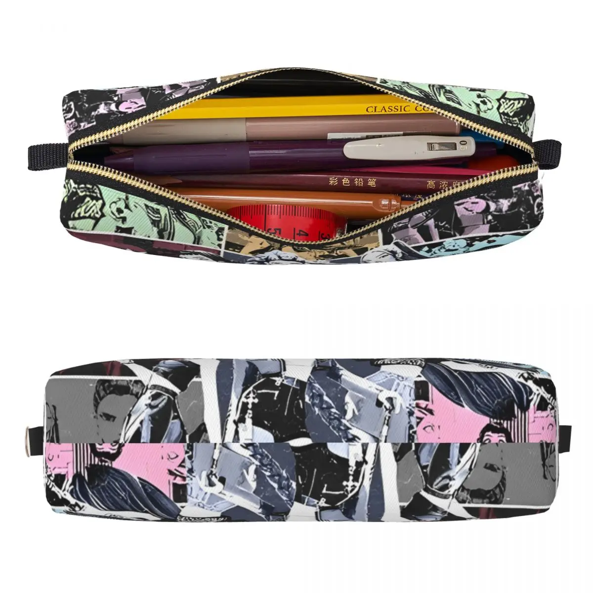 Huntrix Girl Leather Pencil Case for Students 2 Huntrix Girl Leather Pencil Case for Students - Image 2