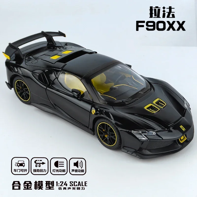 1:24 Diecast Ferrari SF90XX Model with Lights 7 1:24 Diecast Ferrari SF90XX Model with Lights - Image 7
