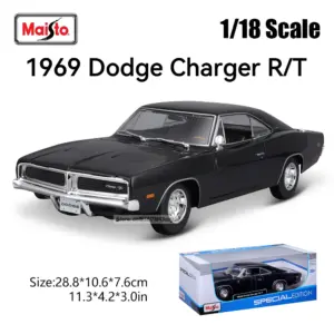 Maisto 1:18 Scale 1969 Dodge Charger R/T Model 8 S67351e0d6489431f9b2d1a9725f7473fm