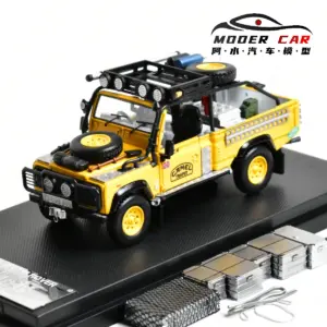 1:64 Scale Camel Trophy Land Rover Defender Model 13 S67998d3e32c3471a8bdb2a0e6f01f4c69