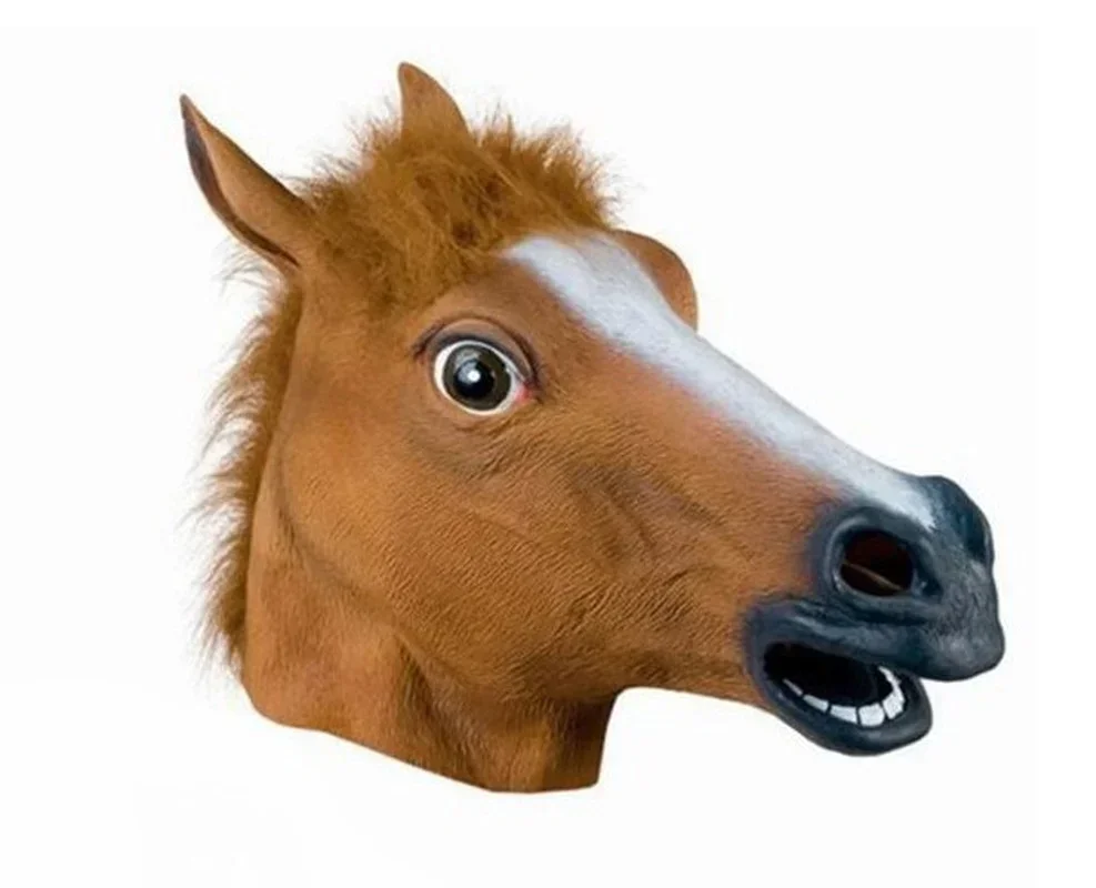 Realistic Adult Horse Head Mask - Fun Costume Accessory 2 Realistic Adult Horse Head Mask - Fun Costume Accessory - Image 2