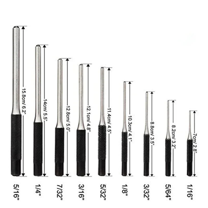 9-Piece High Carbon Steel Punch Set 2 9-Piece High Carbon Steel Punch Set - Image 2